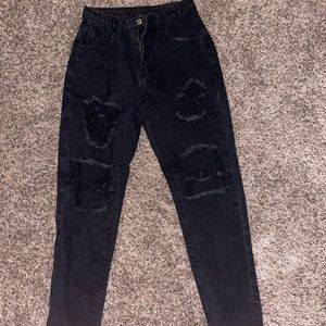 Black Ripped Jeans